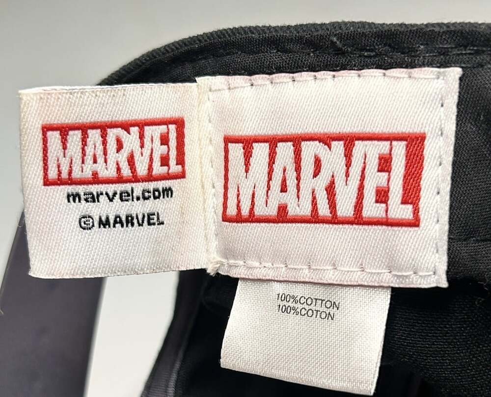 VTG Marvel Punisher Ball Cap Hat White Skull Snapback Black Camo RARE - Picture 7 of 11